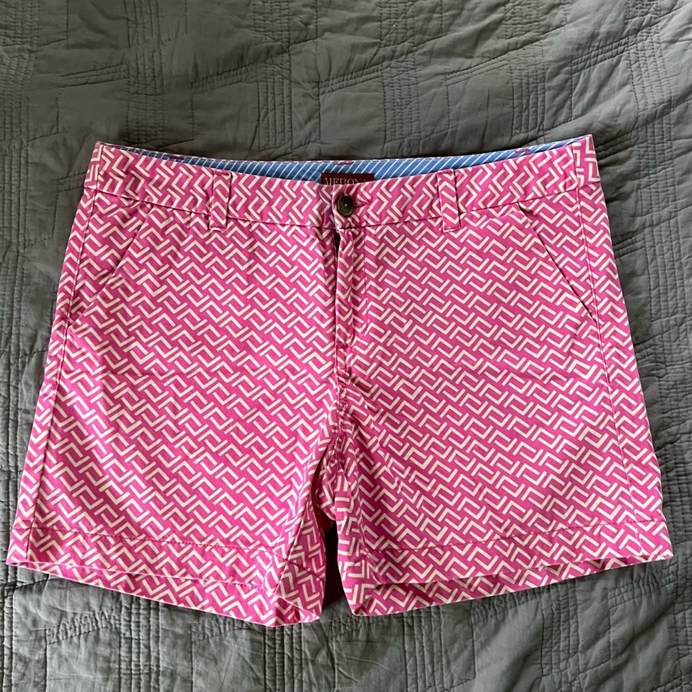 Merona Pink Patterned Cotton Shorts